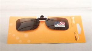 Flip up clip on sunglasses